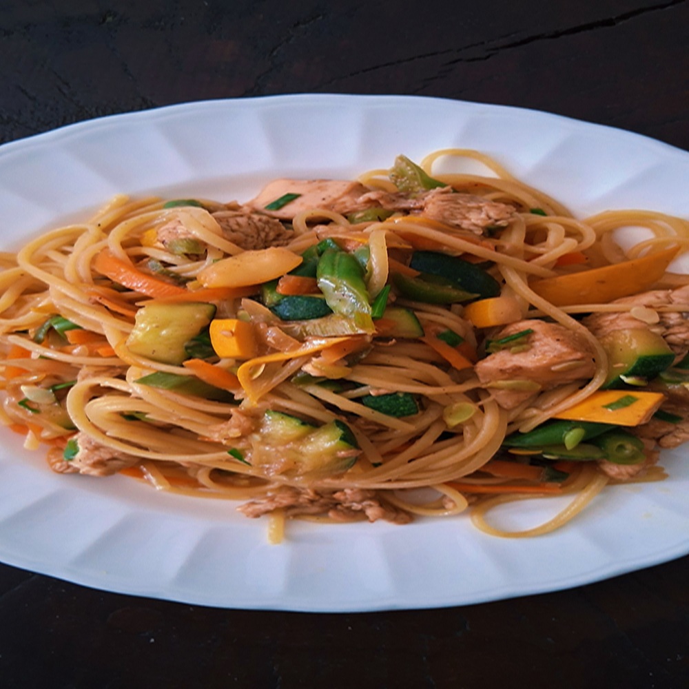 EasyPorkPastaVegetables